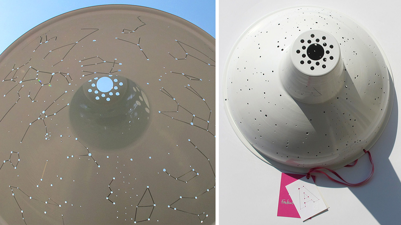 Illustration for article titled Constellation Lampshade Projects the Starry Sky Across Your Ceiling
